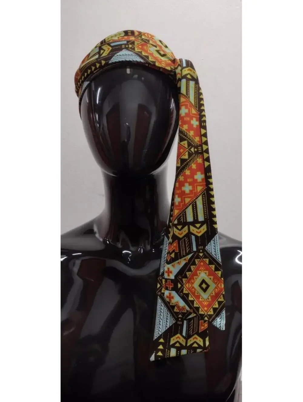 Geometric Diamonds Brown Retro Sash Cloth Belt Tribal Brown Hippie Bohemian NEW